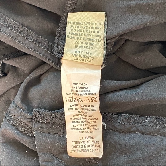 L.L. Bean Black Nylon Bermuda Shorts - Picture 16 of 16